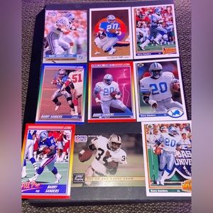 Barry Sanders cards (9) 1990-1991